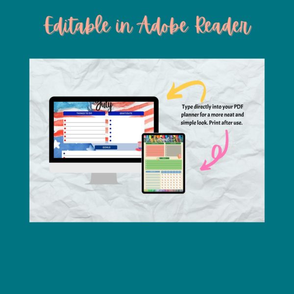 Habit Tracker Editable in Adobe
