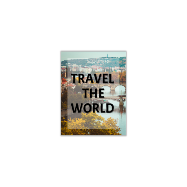 travel the world wall art city background