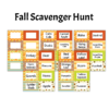 Fall Scavenger Hunt Pages on a White Background