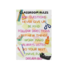 Classroom Rules poster on a white background