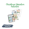 Christmas education activités, shows iPad with find the difference, shadow match, and pattern work