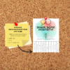 bulletin board that has water color of teal, yellow, pink with cloud and light bulb brain. Share some Positivity. Post it with Positive encouragement Tear off flyer Ready for your door or bulletin board around your school. Letter Size, Print, Cut